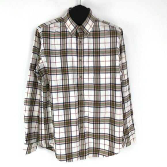 Eddie Bauer Button Down Shirt Men's Medium Relaxed Fit Long Sleeve Cotton Casual - Picture 1 of 10